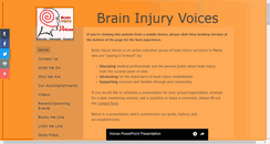Desktop Screenshot of braininjuryvoices.org