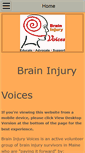 Mobile Screenshot of braininjuryvoices.org